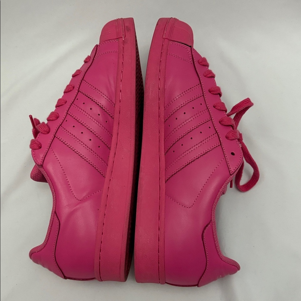 Adidas Superstar Pharrell Williams Pink Mens Size 12 Shoes Originals - Picture 9 of 15